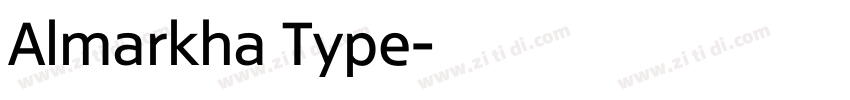 Almarkha Type字体转换